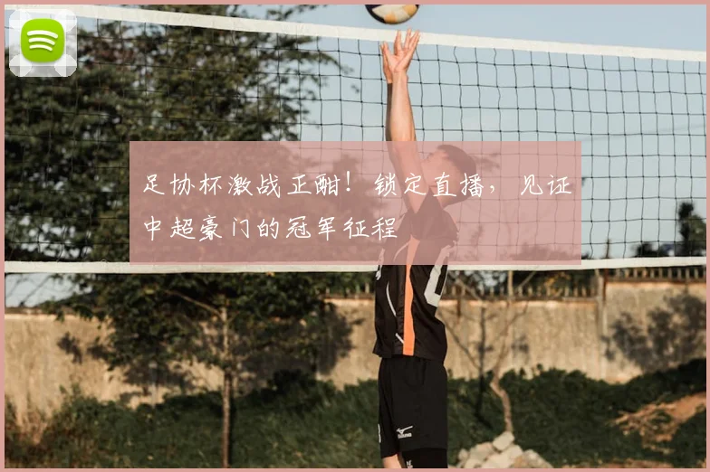 足协杯激战正酣！锁定直播，见证中超豪门的冠军征程
